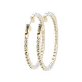 Elizabeth Gage Diamond Hoop Earrings-Charlotte Sayers Antique Jewellery