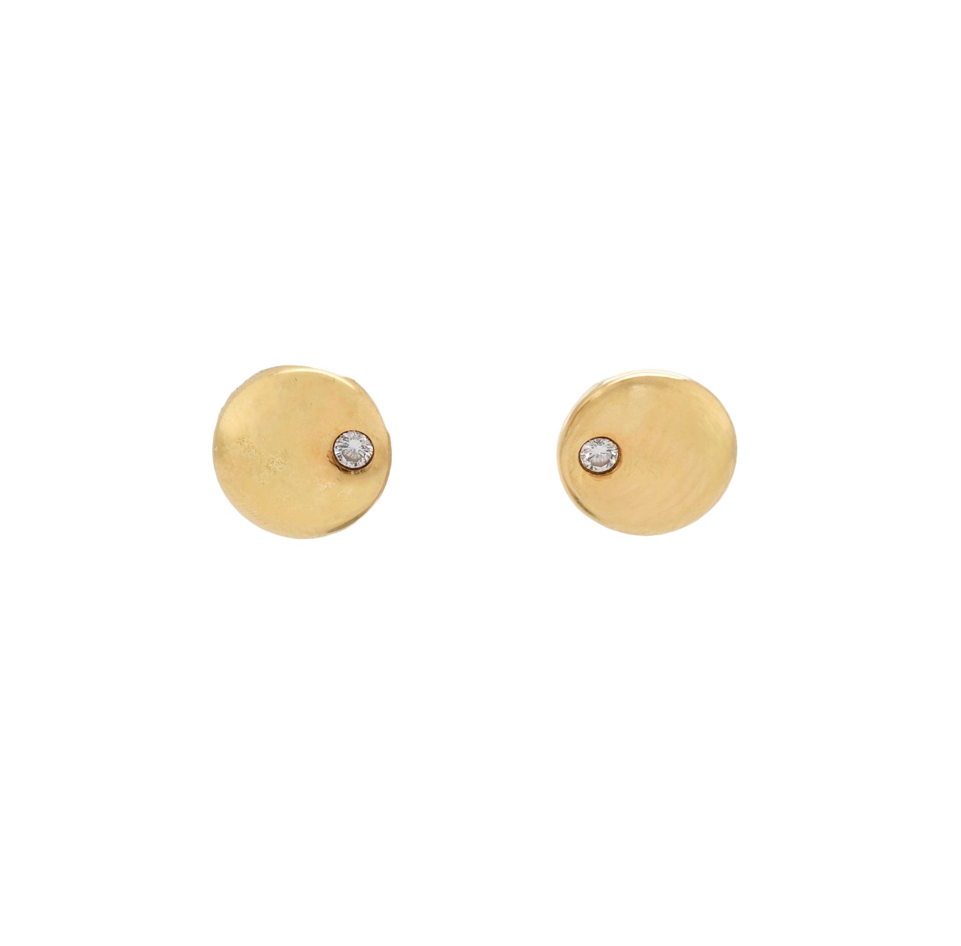 Elsa Peretti for Tiffany Diamond Stud Earrings-Charlotte Sayers Antique Jewellery