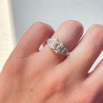 Emerald Cut Diamond Ring-Charlotte Sayers Antique Jewellery