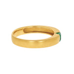 Emerald Gold Band Ring-Charlotte Sayers Antique Jewellery
