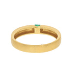 Emerald Gold Band Ring-Charlotte Sayers Antique Jewellery