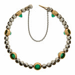 Emerald and Diamond Bracelet-Charlotte Sayers Antique Jewellery