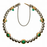 Emerald and Diamond Bracelet-Charlotte Sayers Antique Jewellery