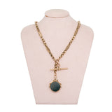 Engraved Link Albert Chain-Charlotte Sayers Antique Jewellery