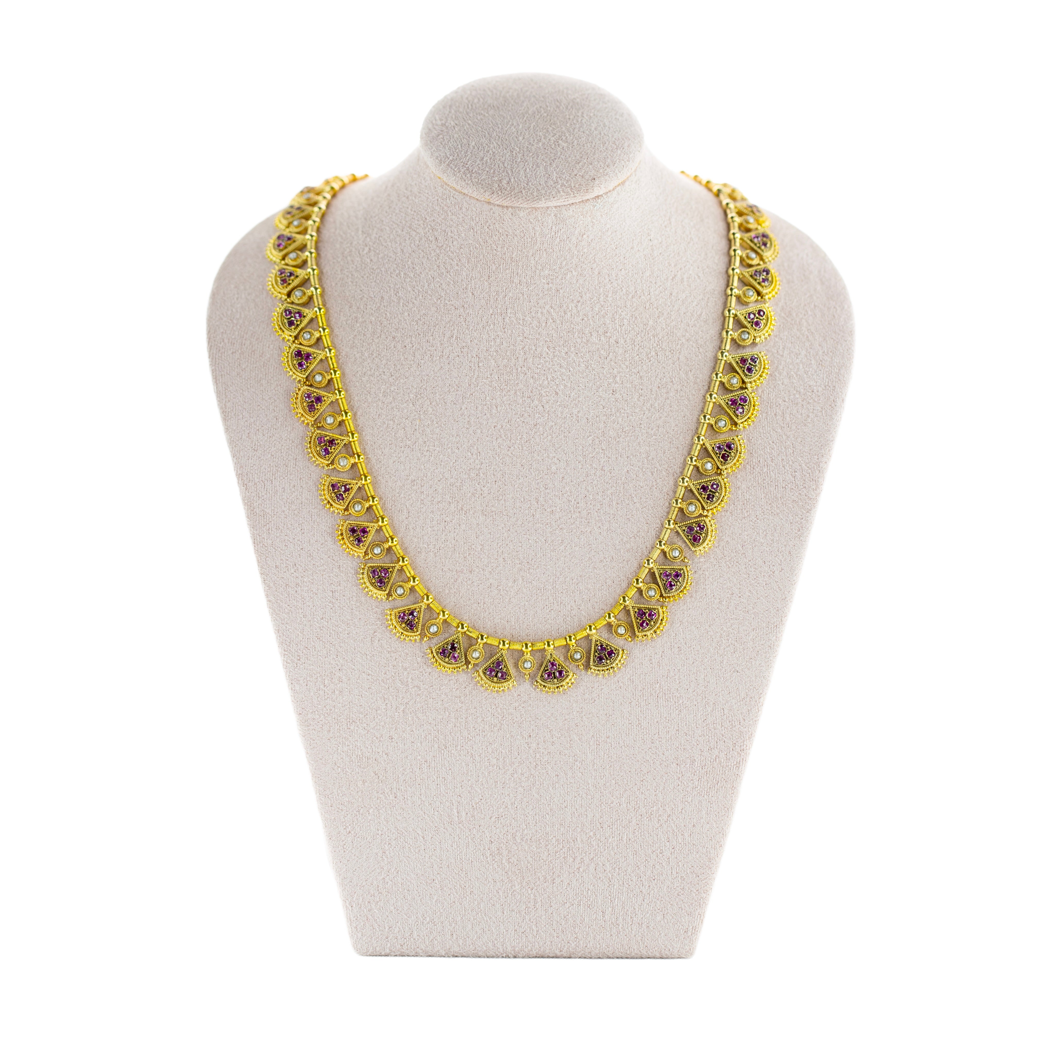 Etruscan Revival Necklace-Charlotte Sayers Antique Jewellery