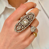 Georgian Rose Cut Diamond Plaque Ring