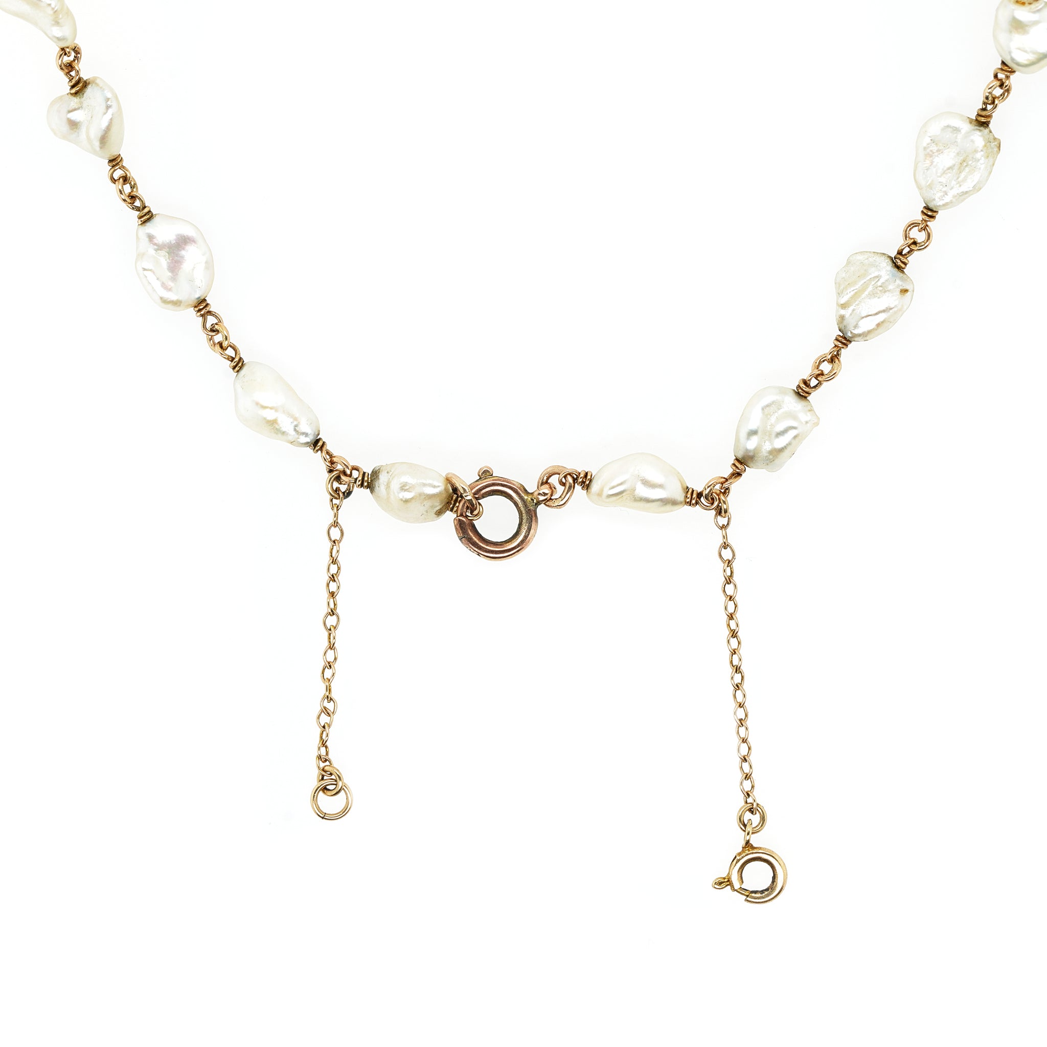 Baroque Freshwater Pearl Guard Chain