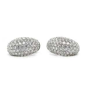 1960s Diamond Bombe Earrings