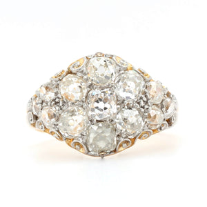 Victorian Diamond Cluster Ring
