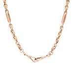 Fancy Trombone Link Albert Chain-Charlotte Sayers Antique Jewellery