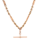 Fancy Trombone Link Albert Chain-Charlotte Sayers Antique Jewellery