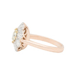Fancy Yellow Diamond Cluster Ring-Charlotte Sayers Antique Jewellery