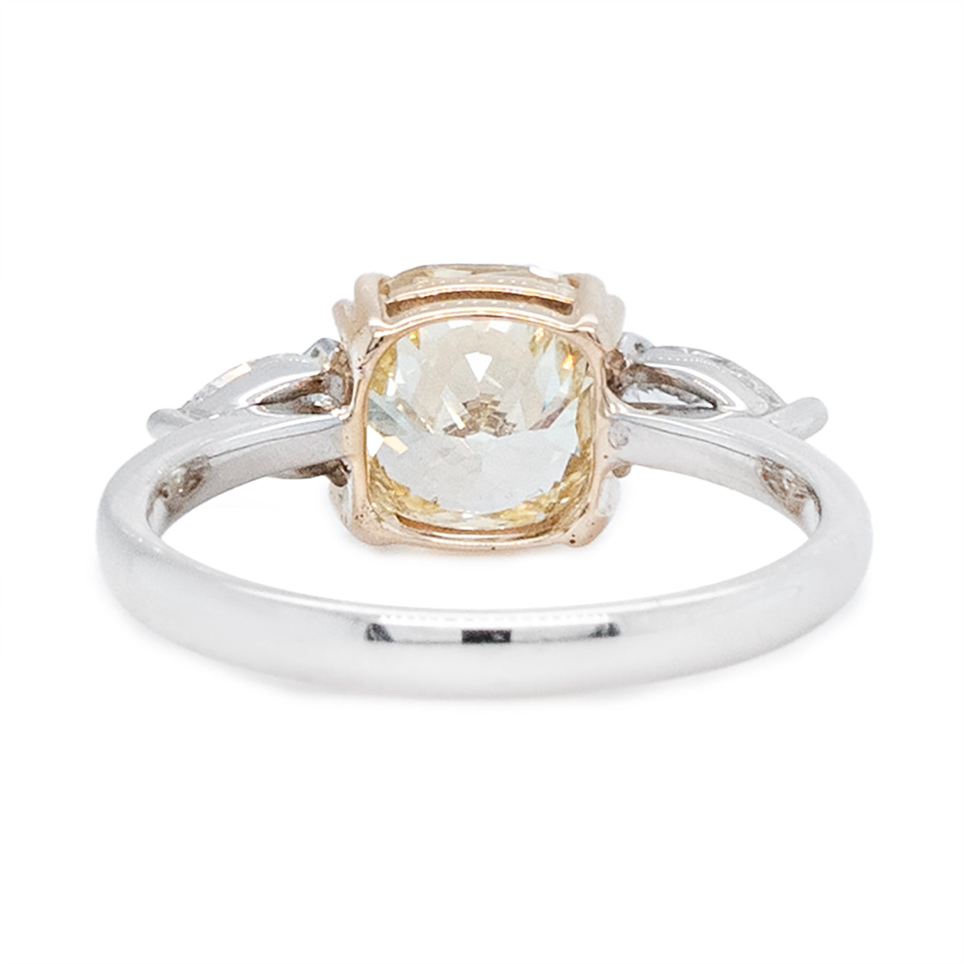 Fancy Yellow Diamond and Diamond Ring-Charlotte Sayers Antique Jewellery