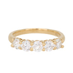 Five Stone Diamond Ring-Charlotte Sayers Antique Jewellery