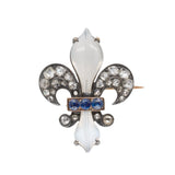 Fleur de Lys Brooch-Charlotte Sayers Antique Jewellery
