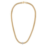 Fope Vendôme 18ct Gold and Brilliant Cut Diamond Necklace-Charlotte Sayers Antique Jewellery