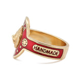 Foundrae Enamel Ring-Charlotte Sayers Antique Jewellery