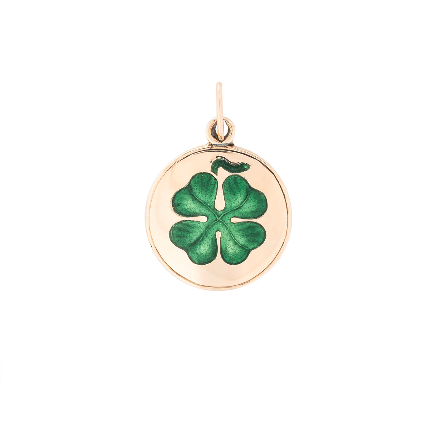 Four Leaf Clover Pendant-Charlotte Sayers Antique Jewellery