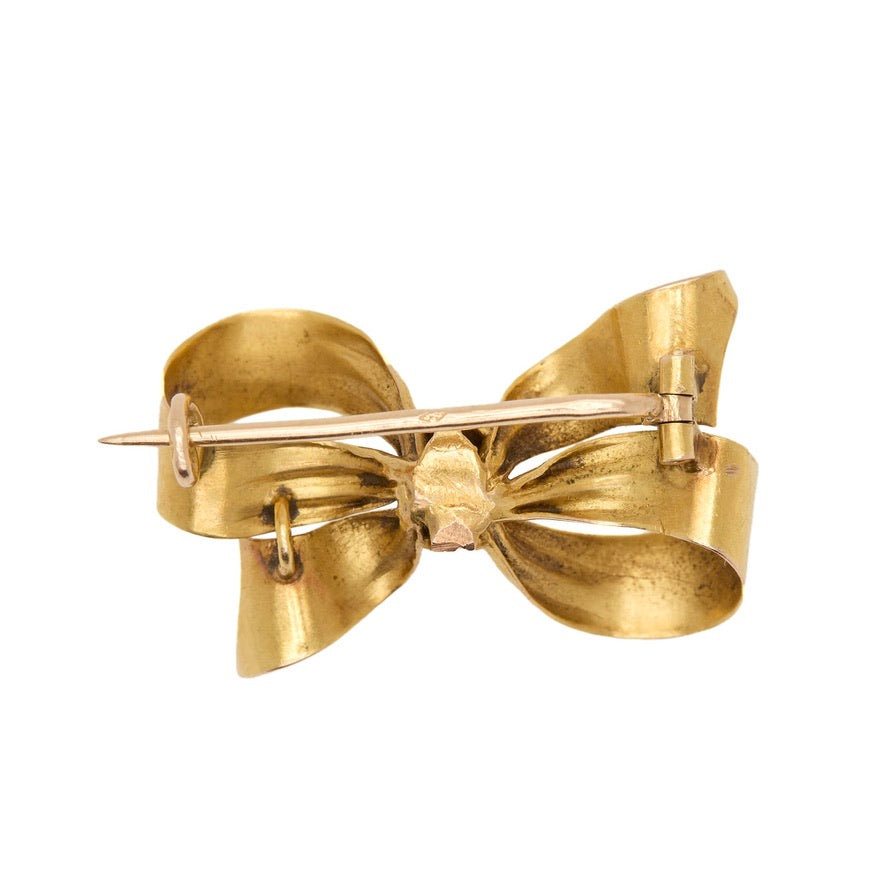 French Bow Brooch-Charlotte Sayers Antique Jewellery