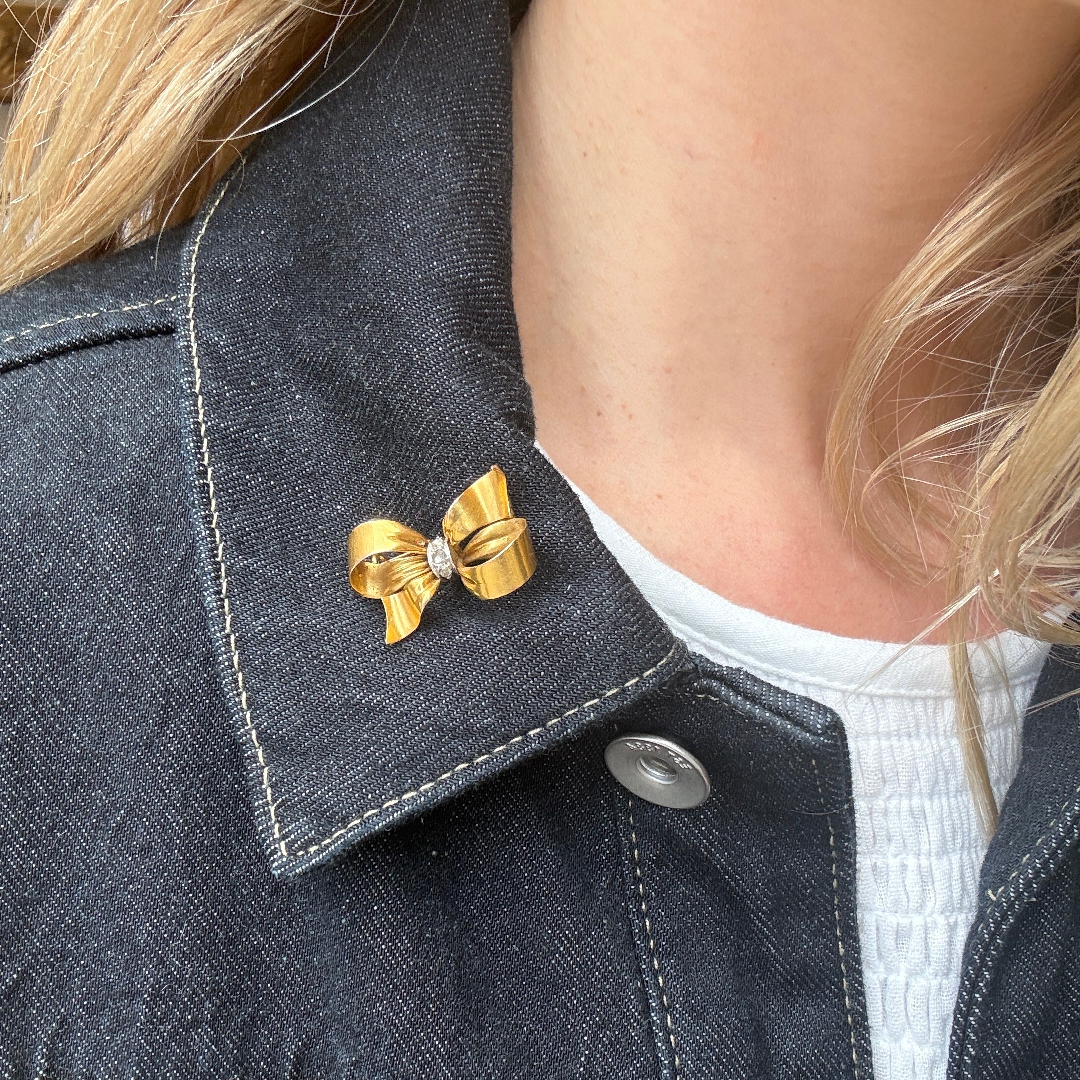 French Bow Brooch-Charlotte Sayers Antique Jewellery