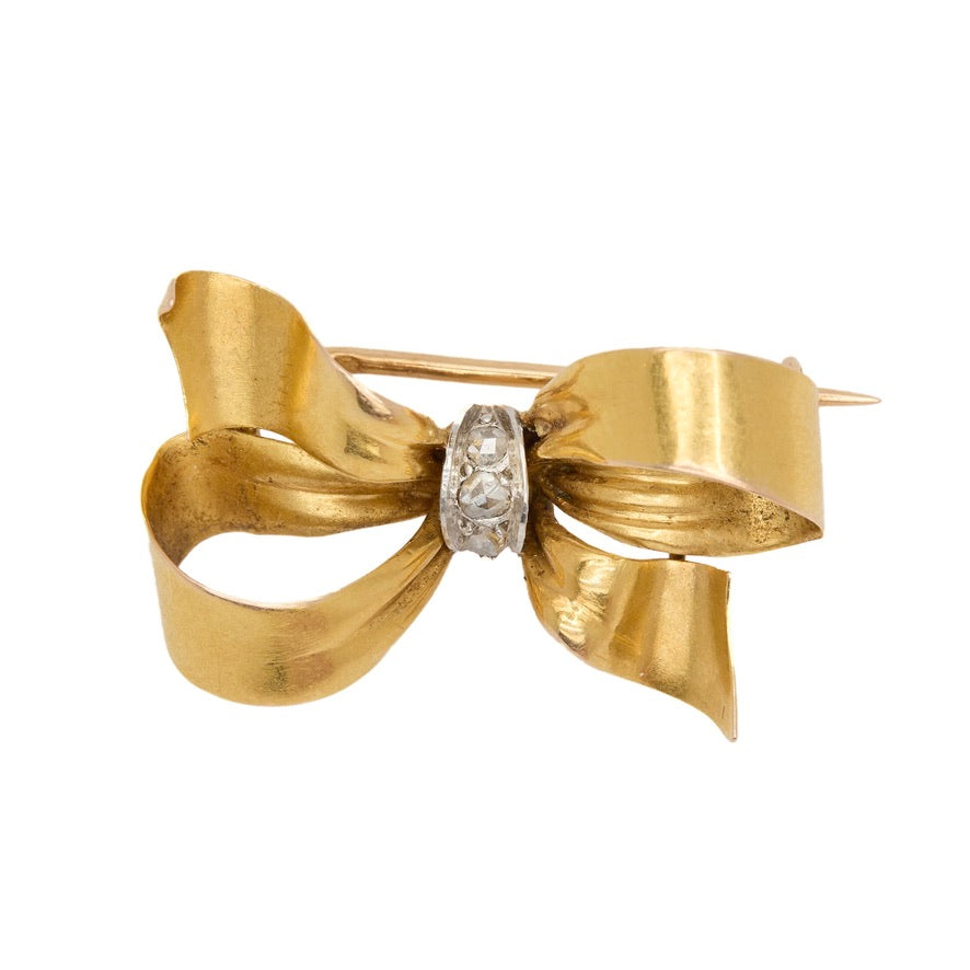 French Bow Brooch-Charlotte Sayers Antique Jewellery