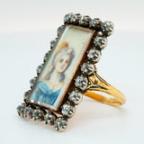 French Diamond Miniature Ring-Charlotte Sayers Antique Jewellery