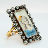 French Diamond Miniature Ring-Charlotte Sayers Antique Jewellery