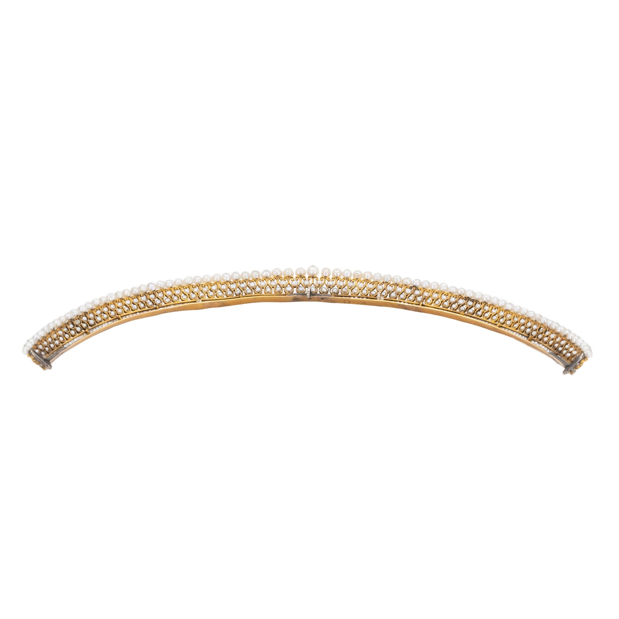 French Natural Pearl Tiara-Charlotte Sayers Antique Jewellery