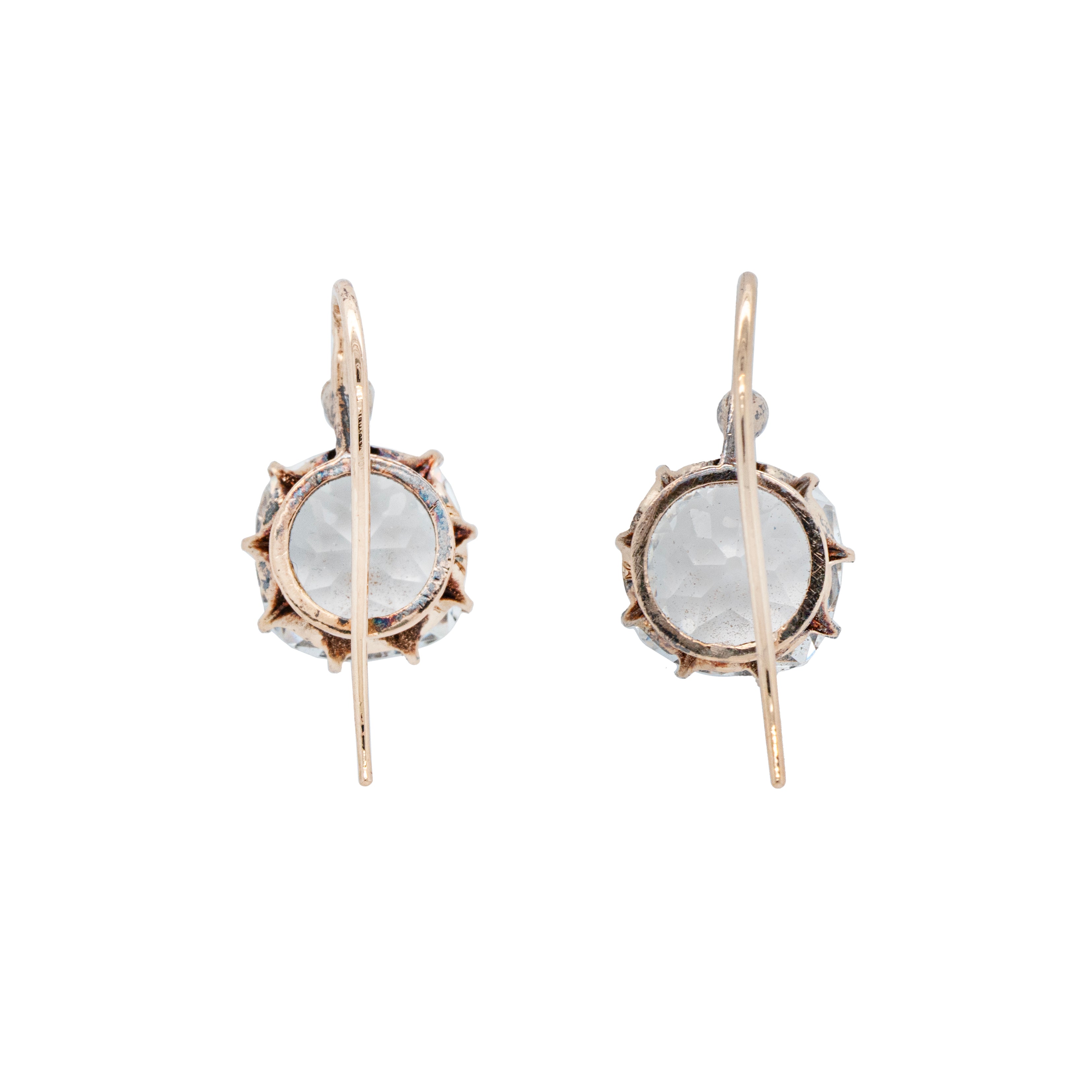 French Paste Earrings-Charlotte Sayers Antique Jewellery