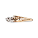 French Pave Diamond Dog Ring-Charlotte Sayers Antique Jewellery