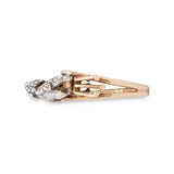 French Pave Diamond Dog Ring-Charlotte Sayers Antique Jewellery