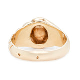French Rose Cut Diamond Gents Ring-Charlotte Sayers Antique Jewellery
