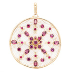 Garnet Gold Pendant-Charlotte Sayers Antique Jewellery