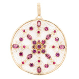 Garnet Gold Pendant-Charlotte Sayers Antique Jewellery