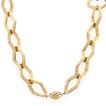 Geometric Gold Chain-Charlotte Sayers Antique Jewellery