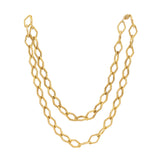 Geometric Gold Chain-Charlotte Sayers Antique Jewellery