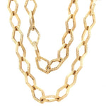 Geometric Gold Chain-Charlotte Sayers Antique Jewellery