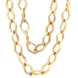 Geometric Gold Chain-Charlotte Sayers Antique Jewellery