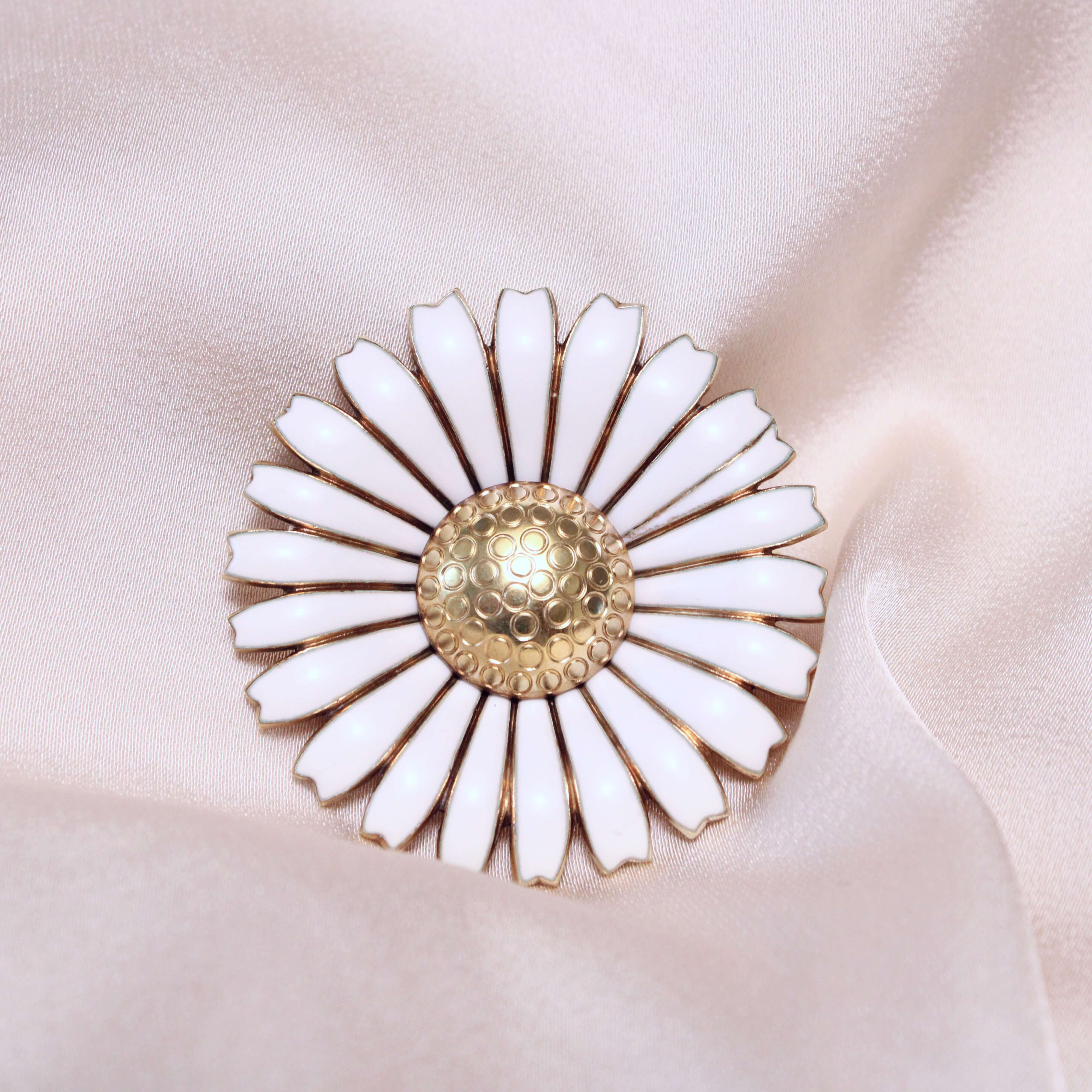 Georg Jensen Daisy Brooch-Charlotte Sayers Antique Jewellery