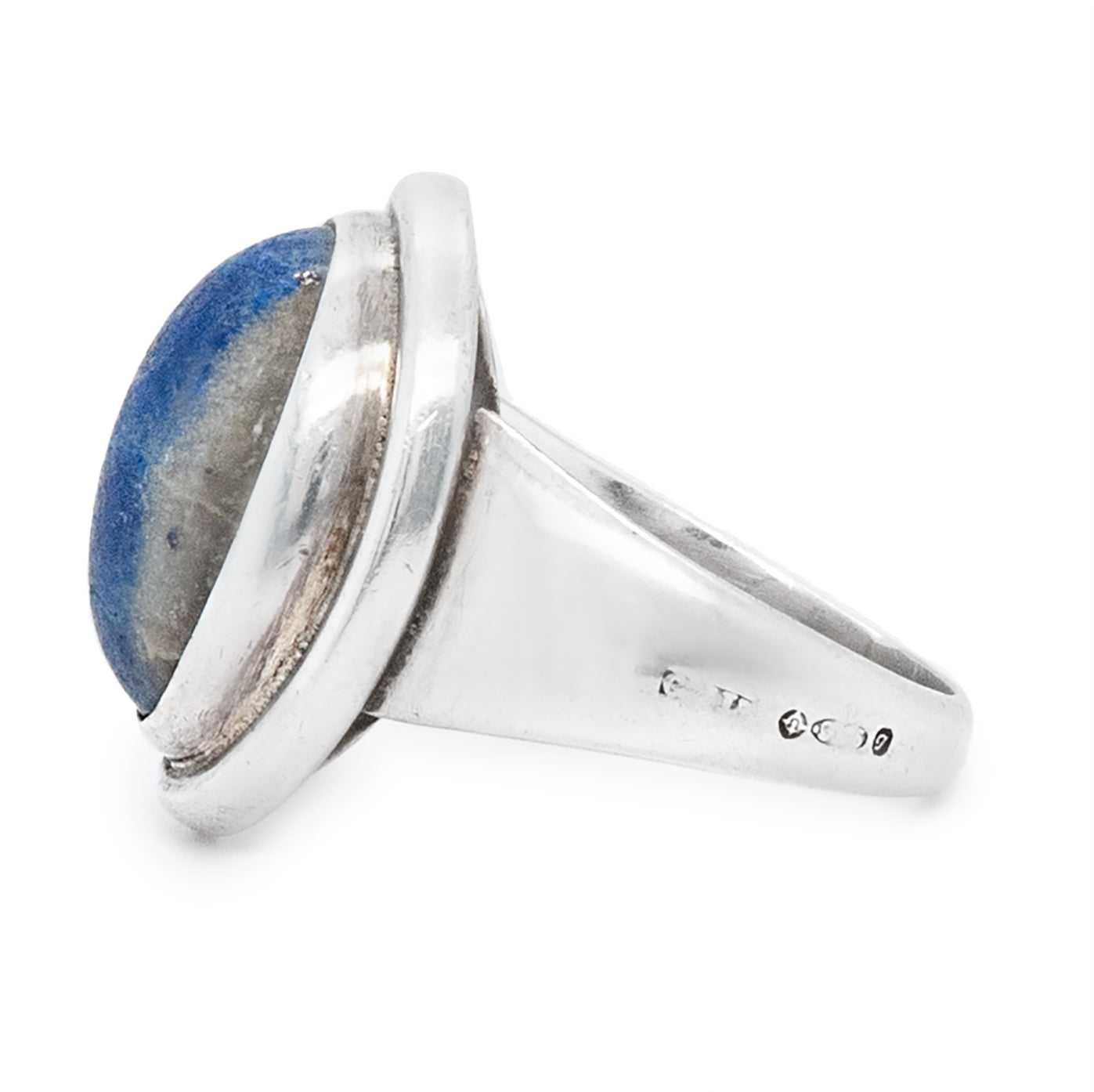 Georg Jensen Lapis Lazuli Ring-Charlotte Sayers Antique Jewellery