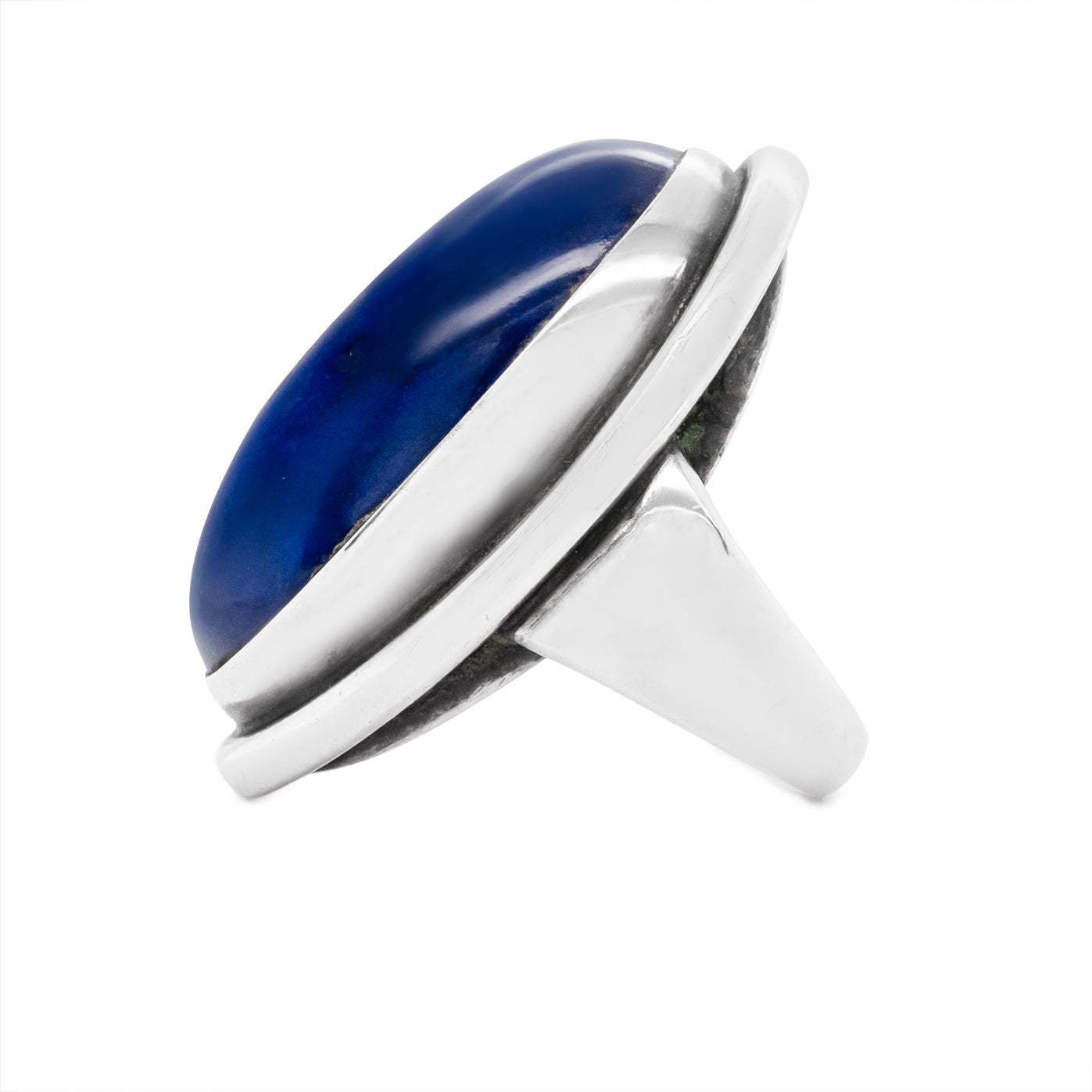Georg Jensen Lapis Lazuli Ring-Charlotte Sayers Antique Jewellery