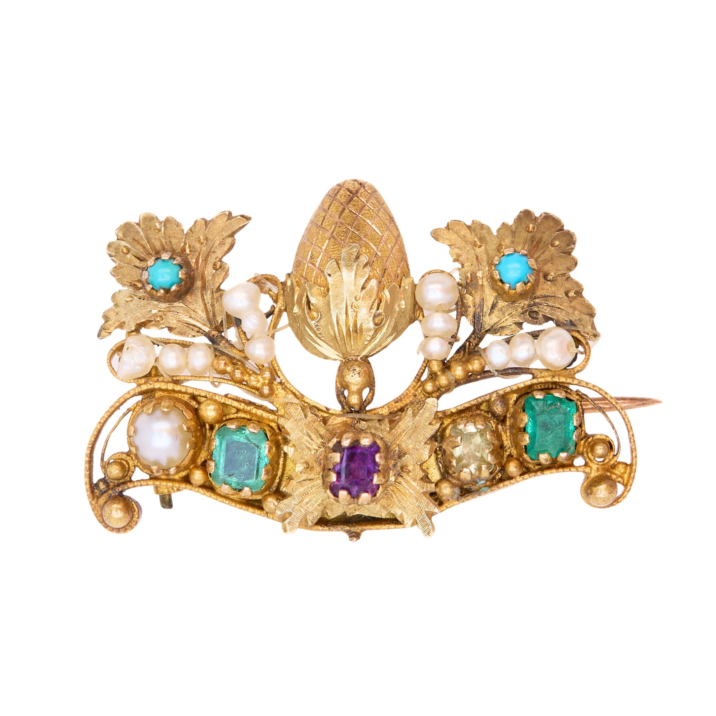 George III Acrostic Mourning Brooch-Charlotte Sayers Antique Jewellery