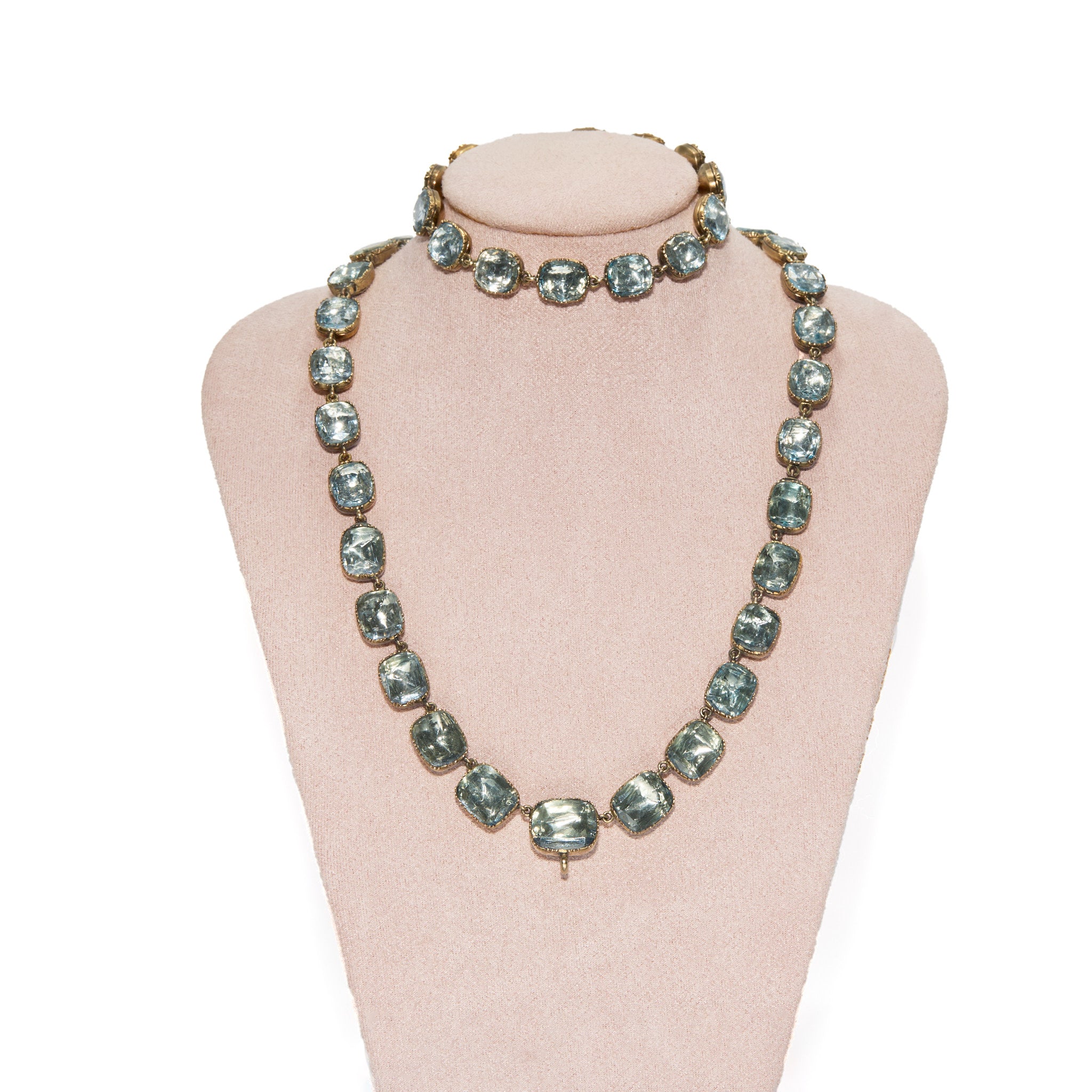 George III Rock Crystal Rivière & Bracelet-Charlotte Sayers Antique Jewellery