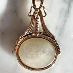 Georgian 18ct Gold and Chalcedony Swivel Seal-Charlotte Sayers Antique Jewellery