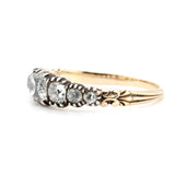 Georgian 7 Stone Diamond Ring-Charlotte Sayers Antique Jewellery