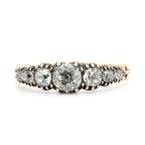 Georgian 7 Stone Diamond Ring-Charlotte Sayers Antique Jewellery