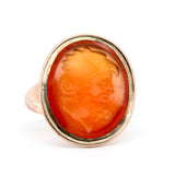 Georgian Agate Intaglio Zeus Ring-Charlotte Sayers Antique Jewellery