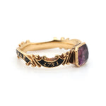 Georgian Amethyst Mourning Ring-Charlotte Sayers Antique Jewellery