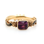 Georgian Amethyst Mourning Ring-Charlotte Sayers Antique Jewellery