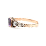 Georgian Amethyst and Paste Ring-Charlotte Sayers Antique Jewellery